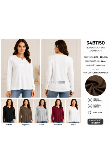 Bluzki damskie (L-3XL) 1150